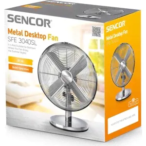 Вентилятор настольный Sencor SFE 3040 SL, SFE 3040 SL-0