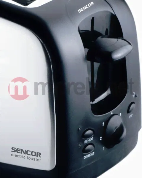 Тостер Sencor STS 2651 850 Вт Черный, Нержавеющая сталь