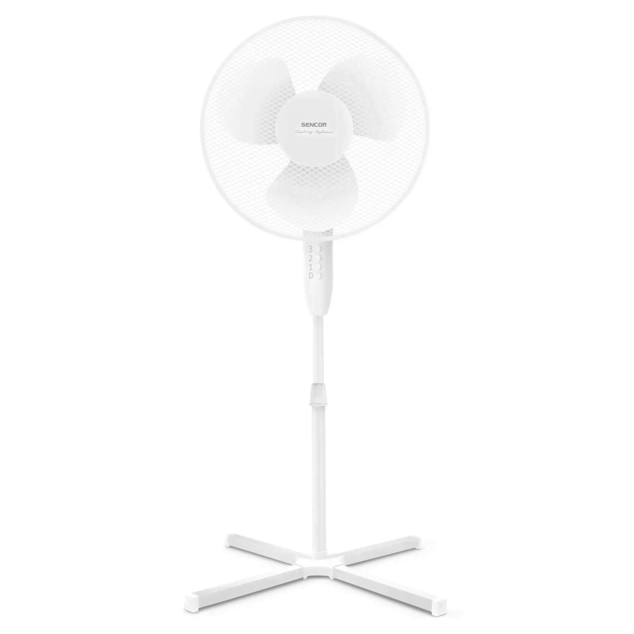 Вентилятор напольный Sencor SFN 4010WH скор.: 3 белый