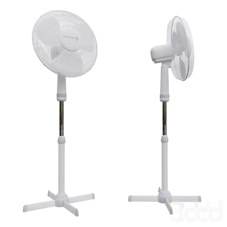 Sencor fan on stand 4047wh - Разное - 3D модель-0
