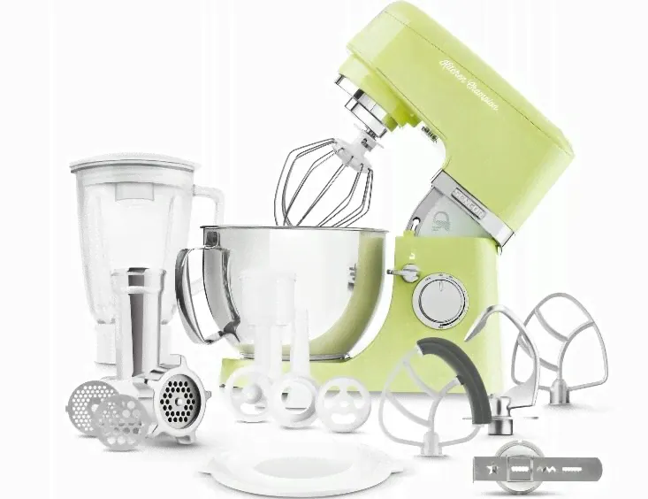 Sencor Планетарный кухонный комбайн Sencor Stand Mixer STM 6357GG 1000 Вт, зеленый миксеры и блендеры-4