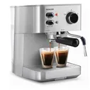 Кофеварка Sencor SES 4010SS, рожковая, 1050 Вт, 1.5 л, капучинатор, серебристая